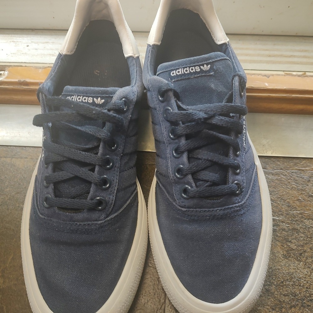 Adidas Originals 3MC Navy Blue Canvas Low Top Skate Shoes B22707 Mens Sneaker